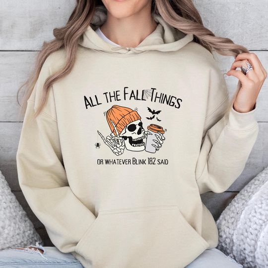 All the Fall Things Hoodie, B182, Halloween sweatshirt