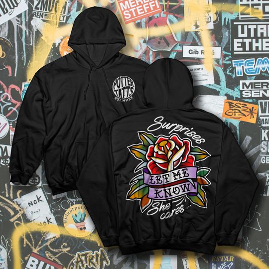 Blink182 Inspired Hoodie Pop Punk Jumper All The Small Things B182 Traditional Tattoo Style Old School Tattoo Pop Punk Hoodie