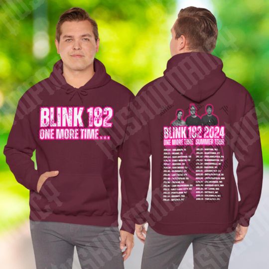 B182 One More Time Tour Concert Hoodie Unisex Heavy Blend Hooded Sweatshirt