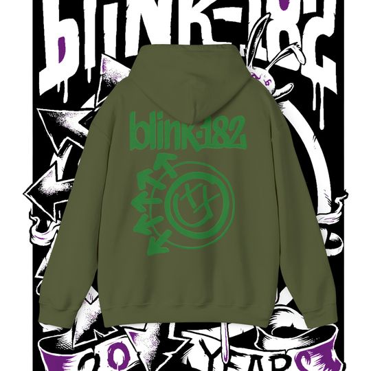 B182 Five Arrow Hoodie (green), Rock, World Tour 2023, Gig wear.