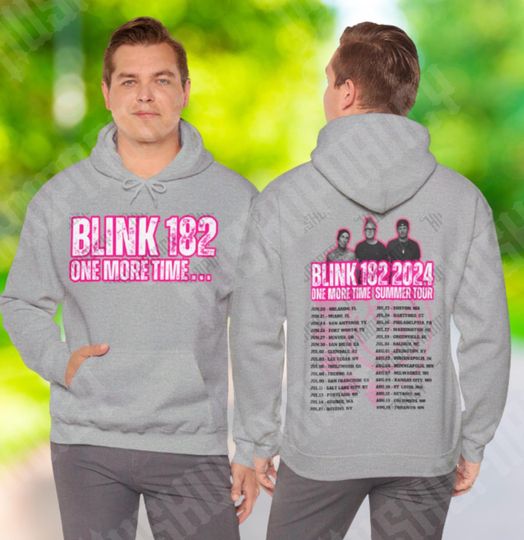 B182 One More Time Tour Concert Hoodie Unisex Heavy Blend Hooded Sweatshirt