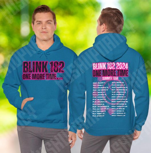 B182 One More Time Tour Concert Hoodie Unisex Heavy Blend Hooded Sweatshirt
