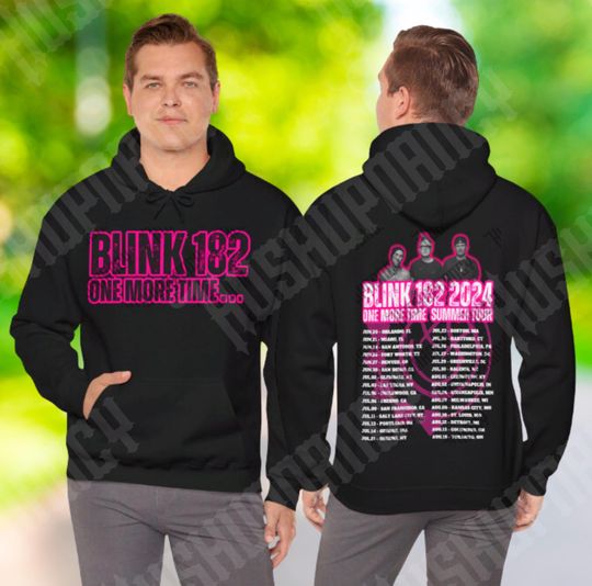 B182 One More Time Tour Concert Hoodie Unisex Heavy Blend Hooded Sweatshirt