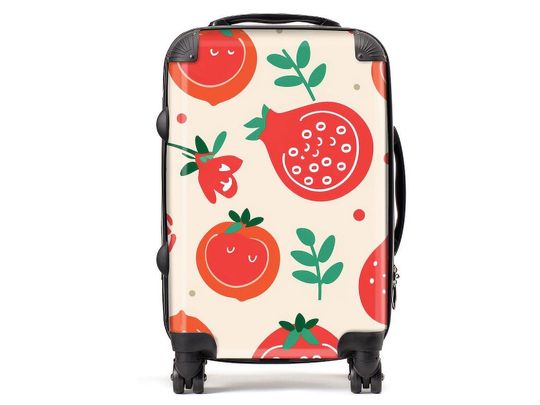 Pomegranate Luggage l Foodie l Fruit | Carry On Luggage | Fruit Luggage | Carry-On l Travel l Gift