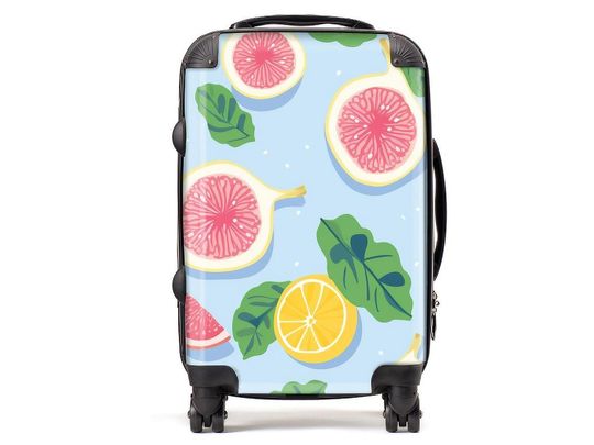 Fig Luggage l Foodie l Fruit | Carry On Luggage | Marble Luggage | Carry-On l Travel l Gift
