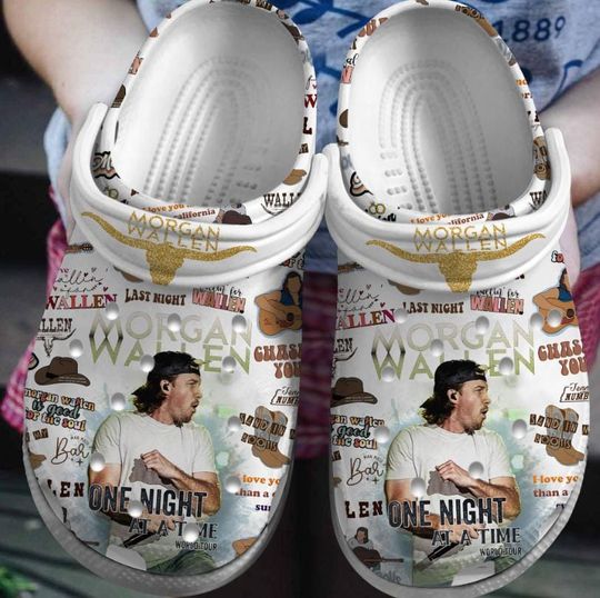 Wallen Western Shoes, Wallen Western Music Custom Name Slippers, Wallen Western Sandals, Funny Slippers