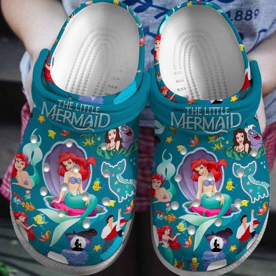 The Little Mermaid Summer Shoes, The Little Mermaid Shoes, The Little Mermaid Sandals, Mens Sandals, Shoes For Women/Men, Cartoon Fans Gifts