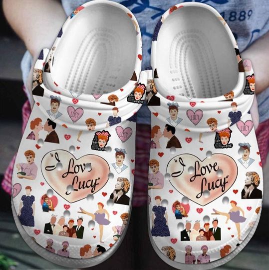 I Love Lucy TV Series Shoes, I Love Lucy Summer Shoes,I Love Lucy Sandals, I Love Lucy Slipper, TV Series, Mens Sandals, Shoes For Men Women