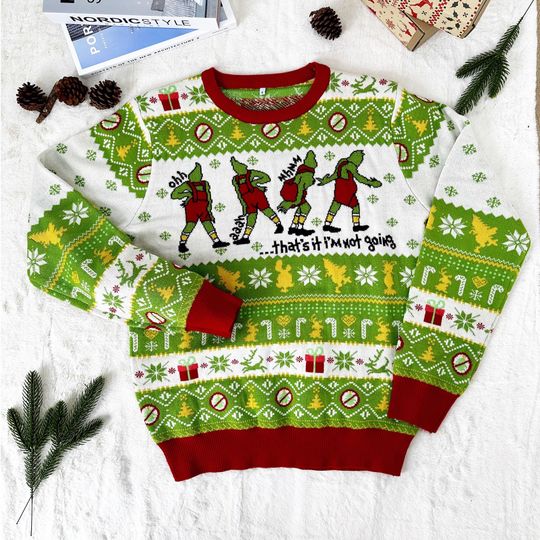 Knitted Ugly Christmas Sweater, National Lampoon's Christmas Vacation, Die Hard Sweater, You Serious Clark, Family Christmas Sweater