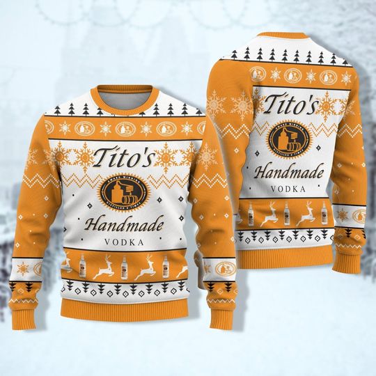 Christmas Titos Vodka Ugly Sweater, Ugly Christmas Sweater, Xmas Sweater Party, Tito Shirt, Christmas Family Sweater, Gift For Women