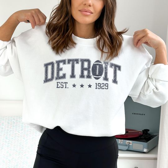 Detroit Football Sweatshirt, Detroit Football Tee, Detroit Football Shirt, Detroit Sweater, Sunday Football, Tailgate Game Day