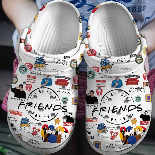 Friends Movie Christmas Shoes, Friends TV Show Sandals, Friends TV Movie Shoes, Friends Clog Slipper, Friends Movie Sandals For Women