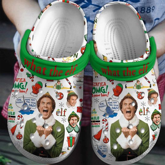 Elf Christmas Shoes, Buddy The Elf Sandals, Buddy Matching Christmas Sneakers, Xmas Classic Movie Slippers, Disneyland Family Trip Gift