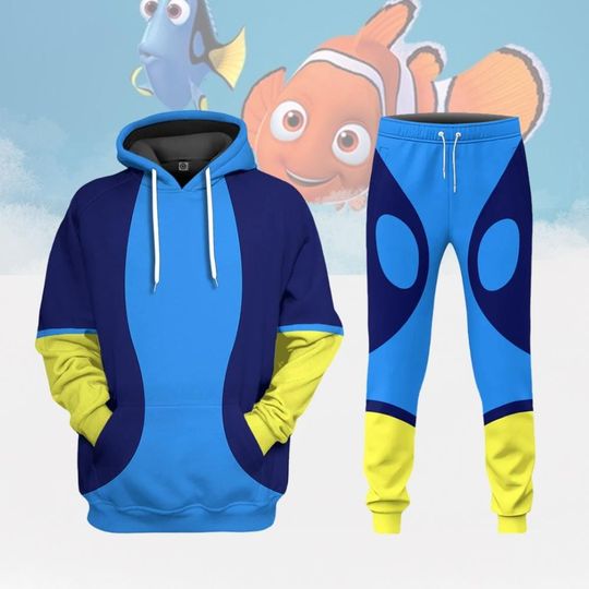Finding Dory Christmas Hoodie Joggers, Dory Cosplay Shirt, Finding Nemo Hoodie Shirt, Disney Fish Cosplay Tee, Gift For Her