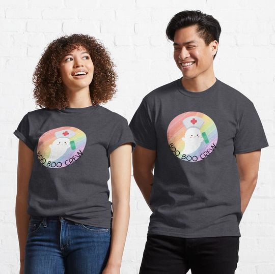 Boo Boo Crew Nurse Ghost Halloween Classic T-Shirt