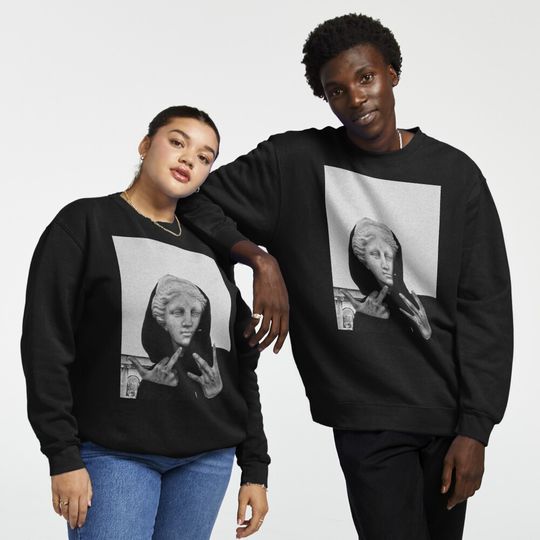 Greek Statue Pullover Sweatshirt