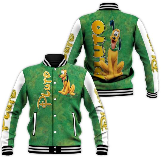 Pluto Dog Disney Baseball Jacket