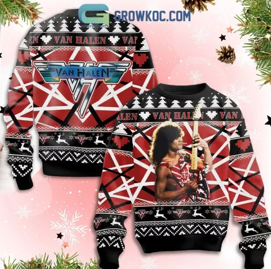 van Rock Band Runnin With The Devil Ugly Sweater
