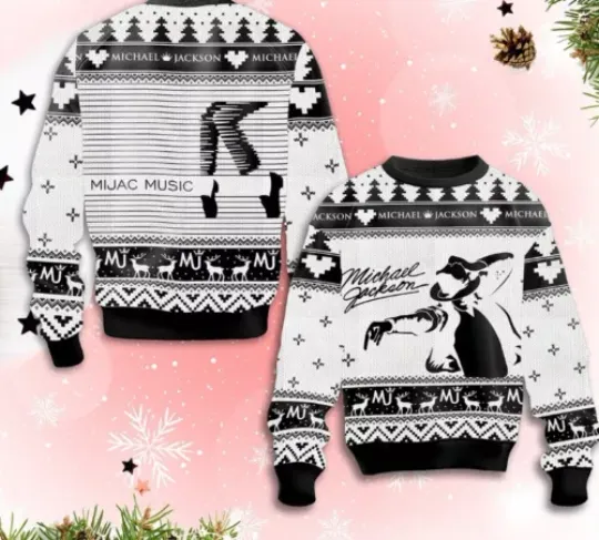 Michael Jackson MJ King Of Pop Ugly Sweater Great new shirt