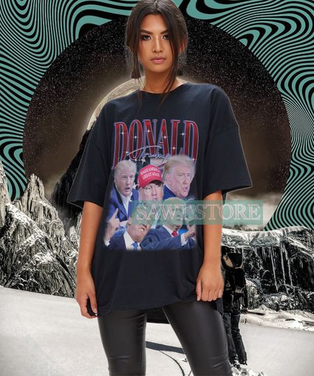 Retro Donald Trump Shirt -Donald Trump Homage Tshirt,Donald Trump Fan Tees,Donald Trump Retro 90s Sweater,Donald Trump Merch Gift