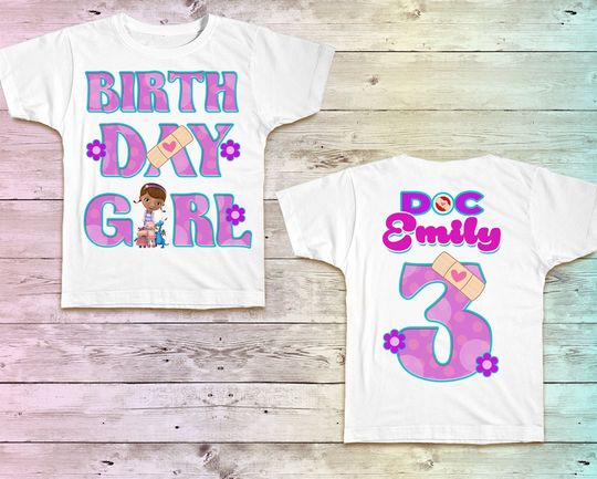Doc Mcstuffins Birthday Shirt, Doc Mcstuffins Birthday Tshirt, Doc Mcstuffins Birthday Custom Party Shirt Tee , Doc Mcstuffins Outfit Theme