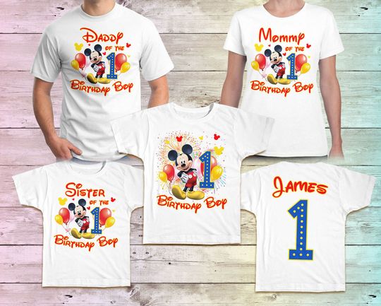 MIckey Mouse Birthday Shirt, Disney Family Birthday shirt, Mickey Matching Birthday Shirts, Disney Mommy Birthday Shirt Tee, Vacation Shirts