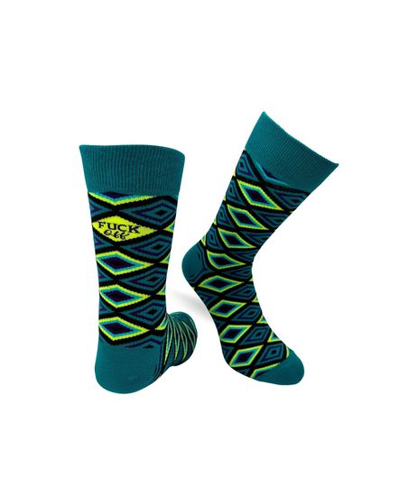 F..k Off Men's Novelty Crew Socks | Swear Word Socks | Funny Phrases Socks for Men | Funny Gift for Him | Inappropriate Rude Socks