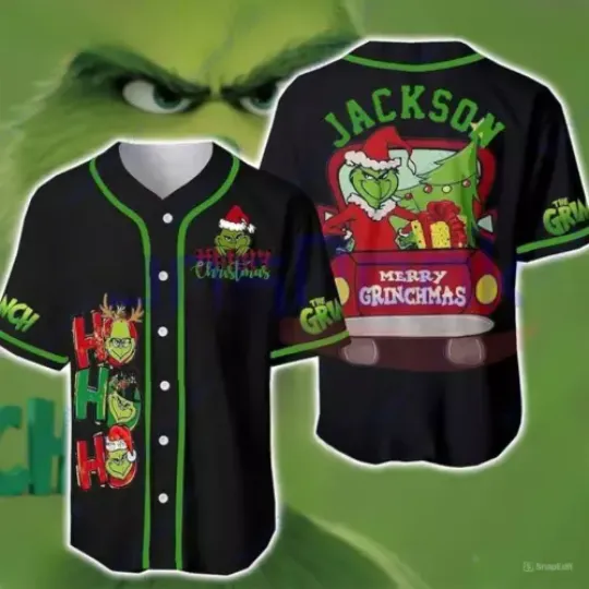 Custom Baseball Jersey Merry Grin The funny character Movie Lovers Fan