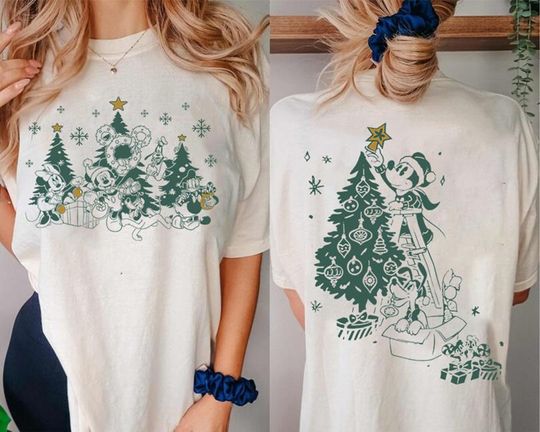 Disneyland Mickey And Friends Christmas Tree Shirt, Merry Christmas Sweatshirt, Disneyland Christmas Shirt, Christmas Holiday Season Shirt
