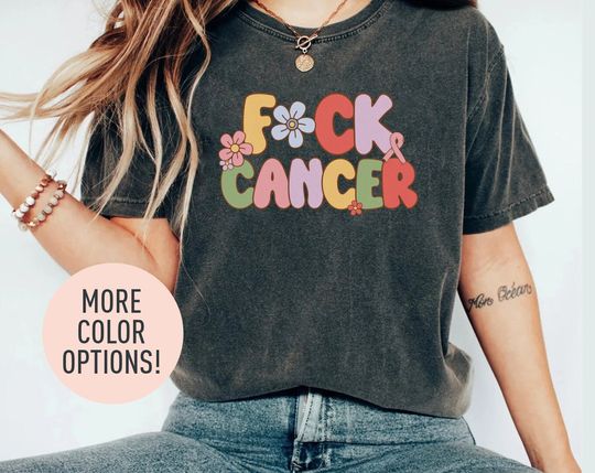 Fuck Cancer Shirt, Cancer Awareness Shirt, Cancer Family Support Shirt, Pink Ribbon Shirt, Cancer Fighter Shirt, Cancer Survivor Shirt