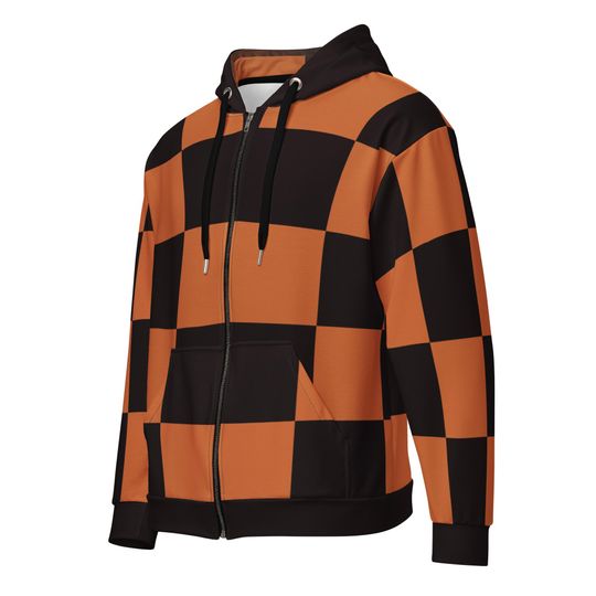 tanjiror Dream Zip Up Hoodie, demon Inspired Anime Fan Zipper Jacket Kamado Haori Cosplay Winter Christmas Gift Xmas Clothing