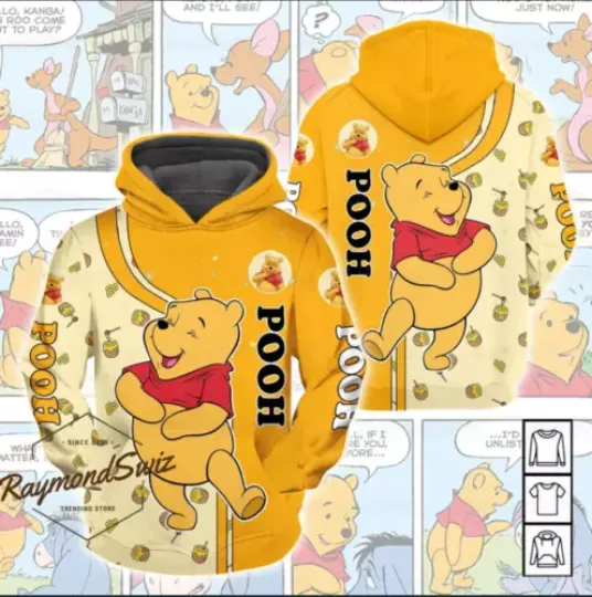 Halloween Pooh Bear 3D HOODIE Halloween Gift Best Price Christmas Gift
