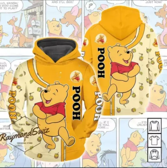 Halloween Pooh Bear 3D HOODIE Halloween Gift Best Price Christmas Gift