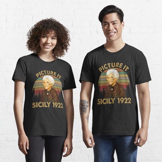 Picture It Sicily 1922 Vintage Retro The Stay Golden Rose Dorothy Blanche Essential T-Shirt