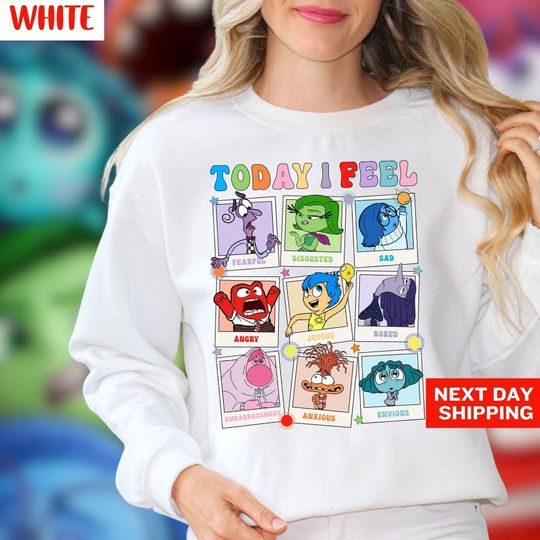 Disneyland Inside Out It's Okay To Feel All The Feels Sweat,Disneyland Mental Health Hodiee,Inclusion Hodiee Inside Out Speech Therapy Sweat