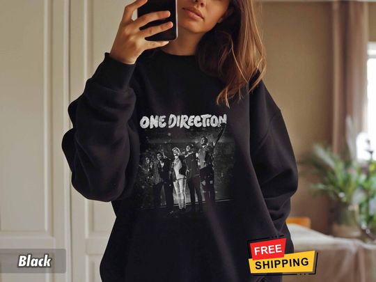One Direction Shirt, One Direction Graphic Sweatshirt, 1D Sweatshirt, 1D Retro Forever One Direction Fan Xmas Gift, Shirt For Fan Band Gift