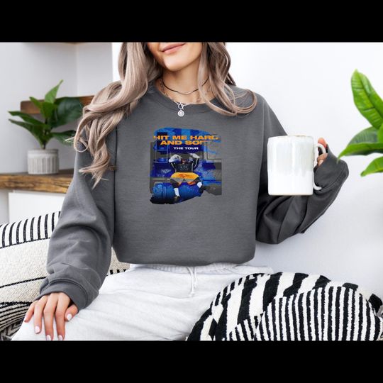 Billie Eilish Concert Sweatshirt, Billie Hit Me Hard And Soft, You Should See Me In A Crown, BE3, Billie Eilish Merch, Hit Me Hard And Soft