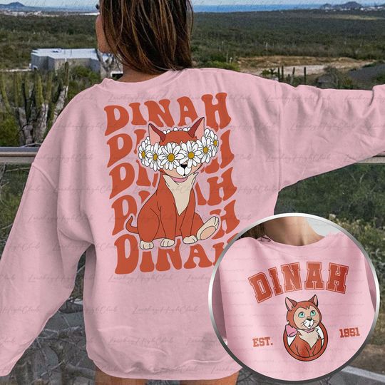 Wonderland Dinah Cat 2 Sided Sweatshirt, Alice In Wonderland, Alice Dinah Cat Shirt, Disney Cataholic Shirt, WDW Magic Kingdom Shirt