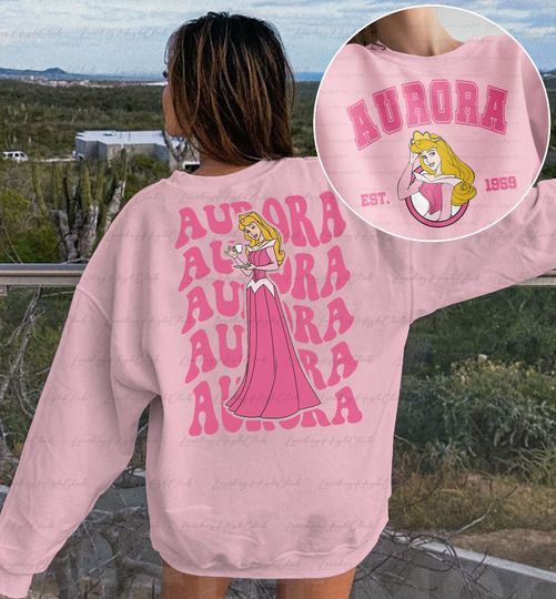 Disney Aurora 2 Sided Sweatshirt, Aurora Princess Shirt, Sleeping Beauty Aurora Shirt, Disney Aurora & Co Tee, Princess Squad Gifts