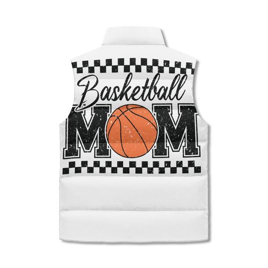 Basketball Mom Puffer Sleeveless Jacket