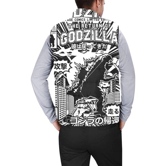 god zilla Gojira Kaiju Sleeveless Jacket