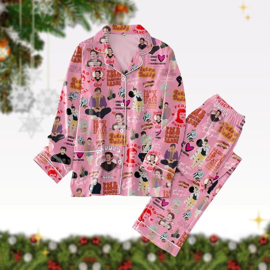 Christmas Vampire Diaries Pajamas, Vampire Diaries Movie Shirt Pants Set, Damon Salvatore Character Pj Set, Xmas Tv Show Holiday Pajama