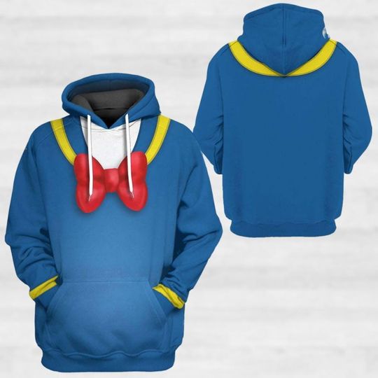 Donald Duck Costume Hoodie, Mickey And Friends 3D Hoodie, Disney Duck Cospay Costume, Magic Kingdom Shirt, Christmas Gift
