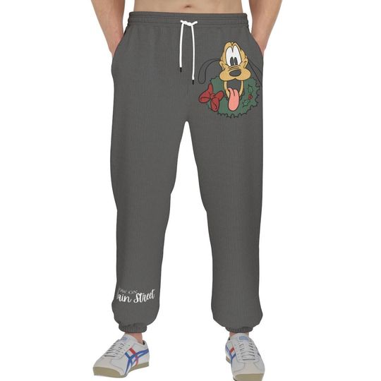 Pluto Christmas Athletic Joggers | Winter Pants | Gift For Father/Him