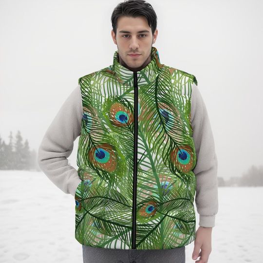 Peacock Sleeveless Jacket | Winter Clothing | Gift Ideas