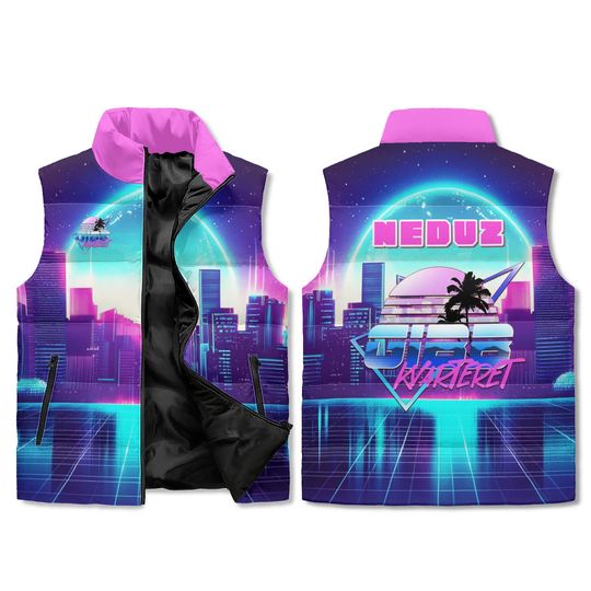 GIBBKvarteret Unisex Custom Name Sleeveless Jacket | Winter Clothing | Gift Ideas