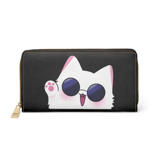 Cat Leather Wallet | Women Wallet | Gift For Women