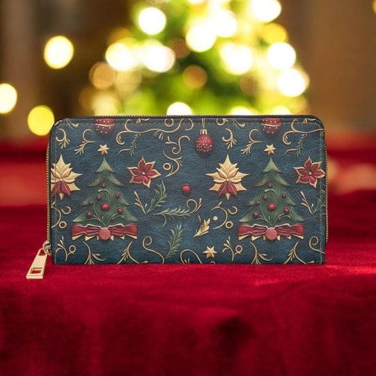 Christmas Leather Wallet | Women Wallet | Gift For Women