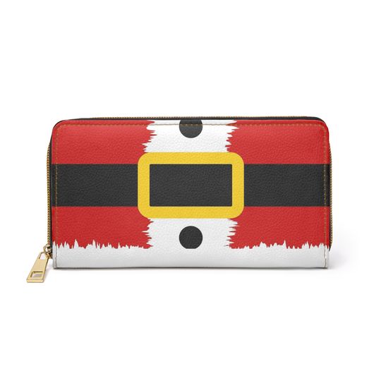 Christmas Santa Leather Wallet | Women Wallet | Gift For Women