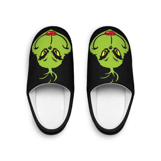 Christmas Women's Indoor Slippers, christmas slippers, funny character, funny character slippers, funny character gift